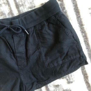 Black Cotton Shorts from Aritzia